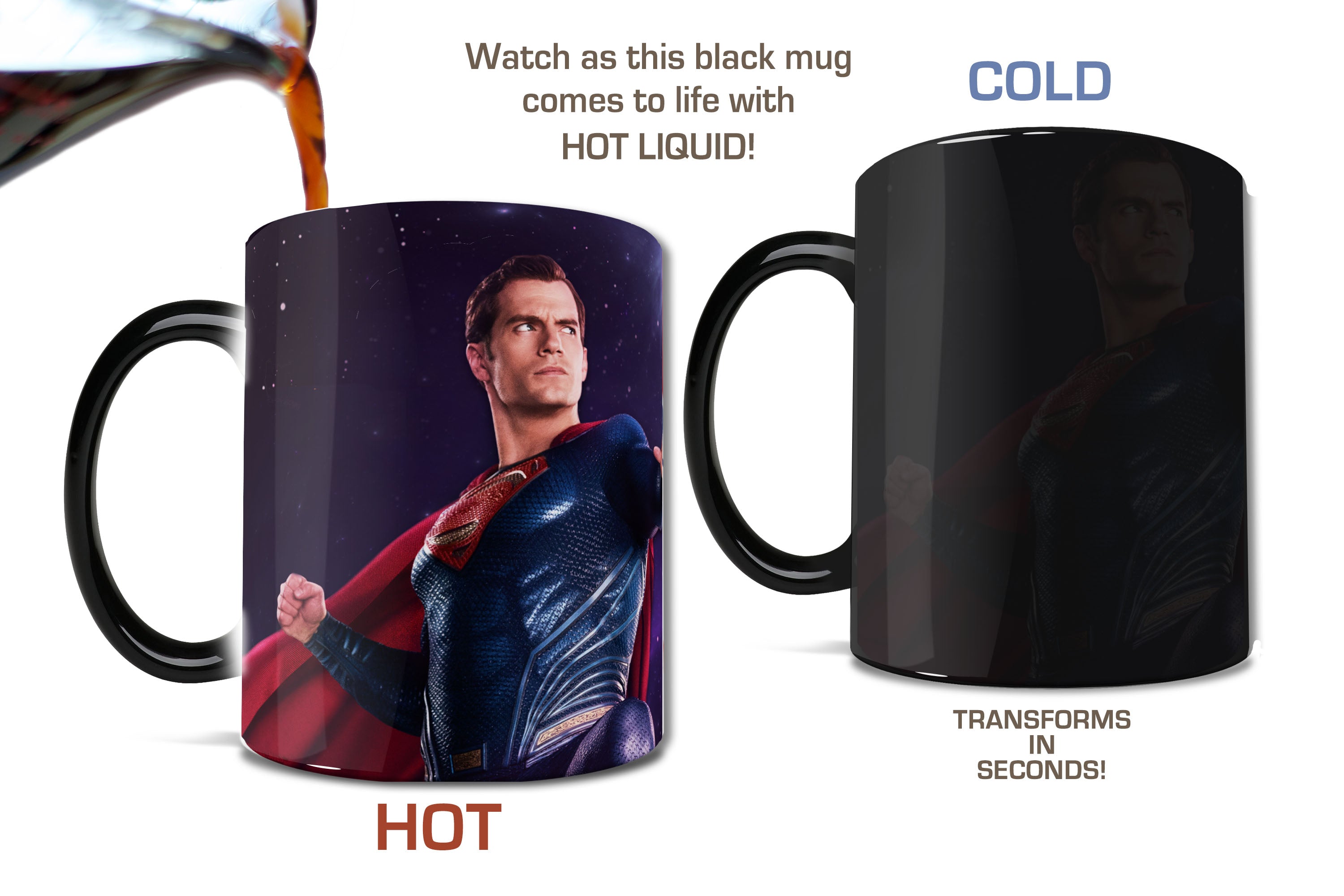 Justice League (Superman Logo) Morphing Mugs®  Heat-Sensitive Mug MMUG708